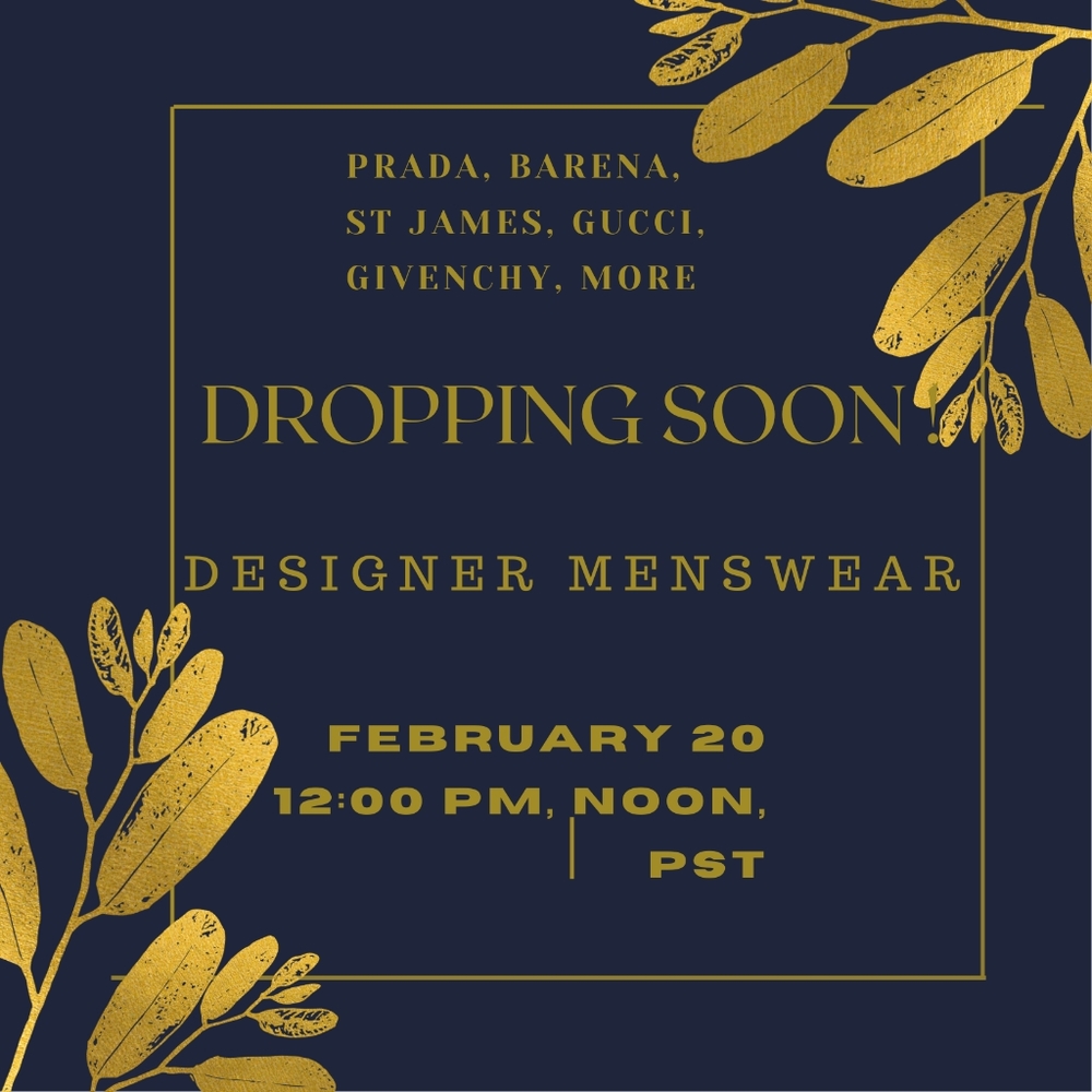 DESIGNER MENSWEAR HOLIDAY DROP